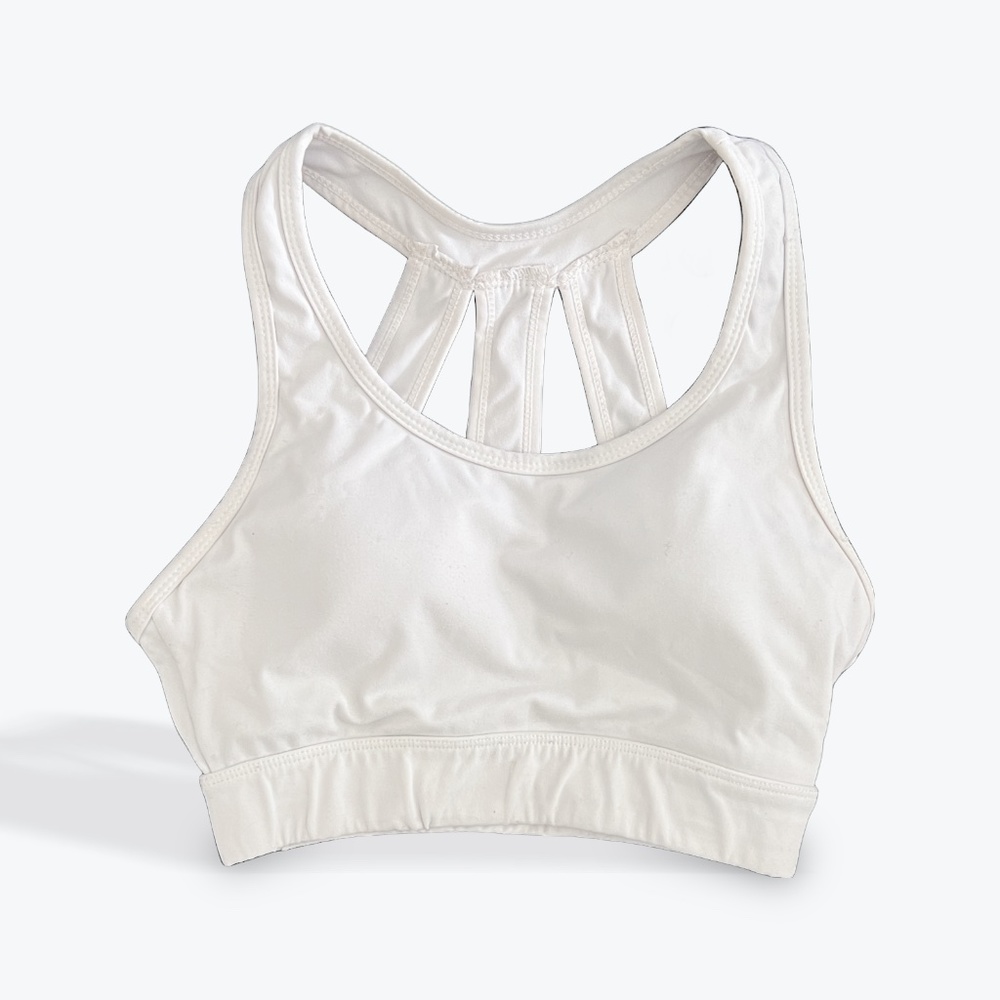 NVGTN - White Trio Sports Bra - XS